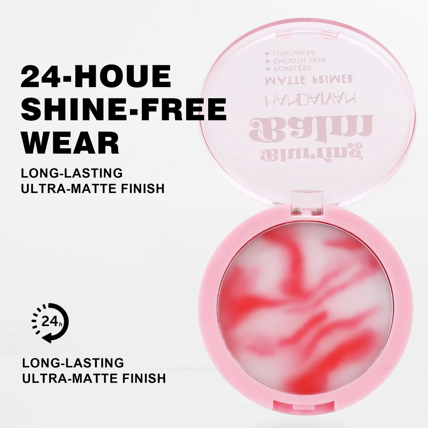 HANDAIYAN Matte Concealer Makeup Setting Powder with Puff Light Mist Sense Waterproof Oil Control Without Taking Off Makeup - Hiccupzz
