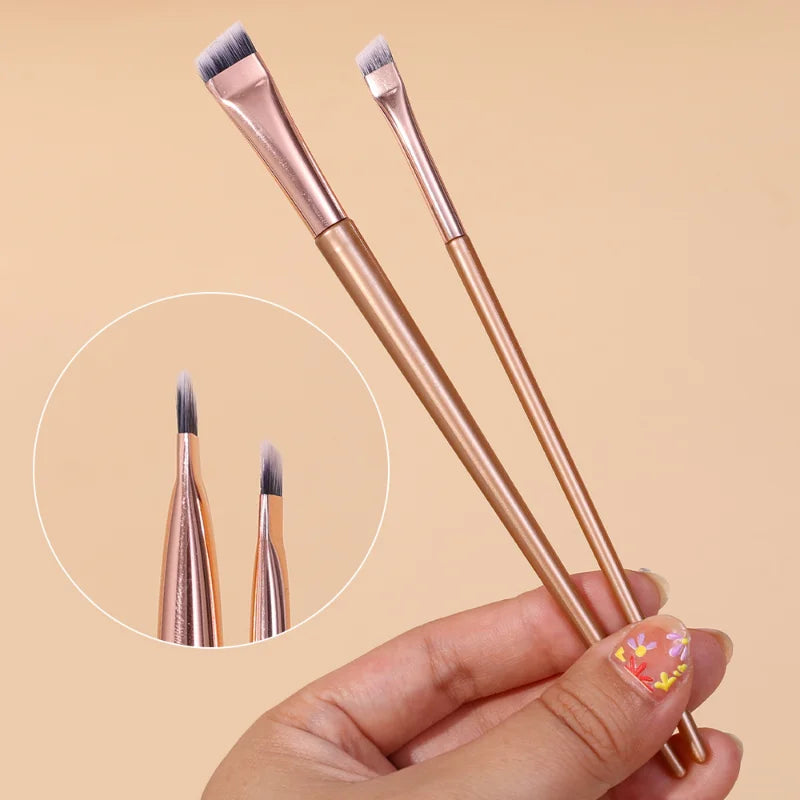 Professional Eyebrow Eyeliner Brushes Soft Angled Blade Thin Flat Contouring Brow Eye Liner Makeup Brush Women Eyes Makeup Tools - Hiccupzz
