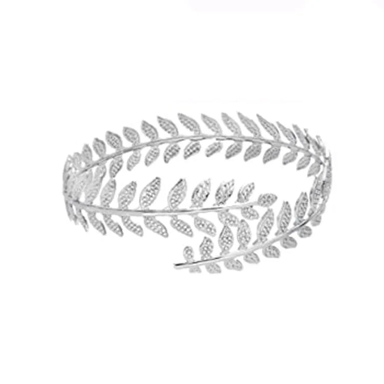 Simple Boho Coil Upper Arm Band Cuff Armlets for Women Girls, Adjustable Arm Bangle - Hiccupzz