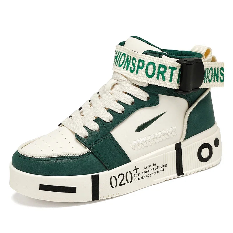 Boy High Top Sport Shoes for Kids, Fashionable Gym Sneakers - Hiccupzz
