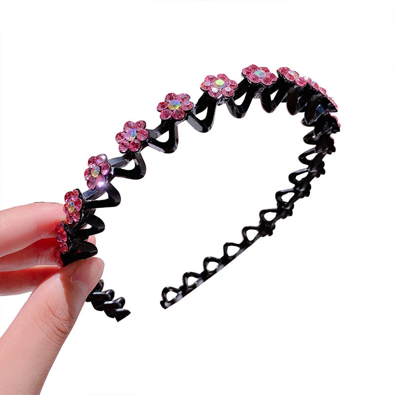 Fashion Pearl Non-Slip Rhinestone Hairbands - Hiccupzz
