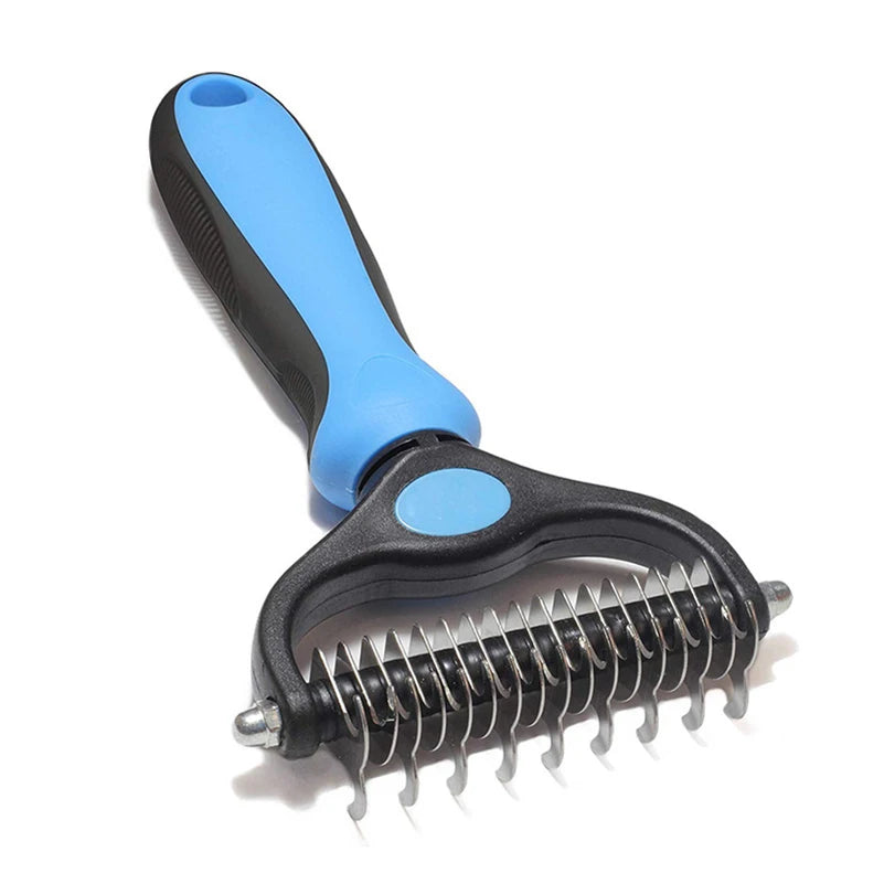 Professional Pet Deshedding Brush - Dog Hair Remover & Knot Cutter for Cats and Puppies | Grooming & Shedding Comb for Dogs - Hiccupzz