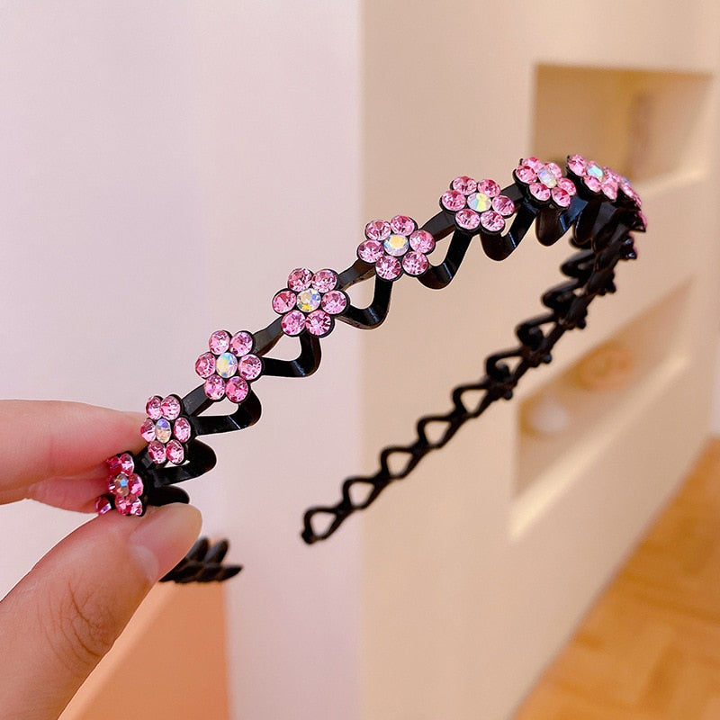 Fashion Pearl Non-Slip Rhinestone Hairbands - Hiccupzz