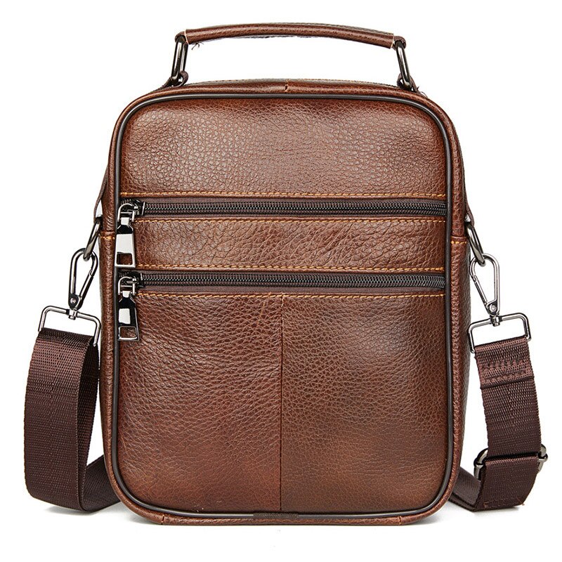 Men's Natural Leather Handbag For Tablet - Hiccupzz