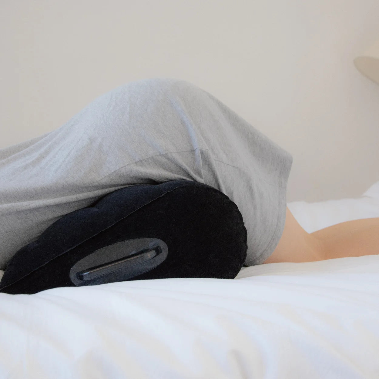 Inflatable Travel Pillow Multifunctional Body Pillow Lumbar Pillow Travel Positions Support Air Cushion Pvc Triangular Pillow - Hiccupzz