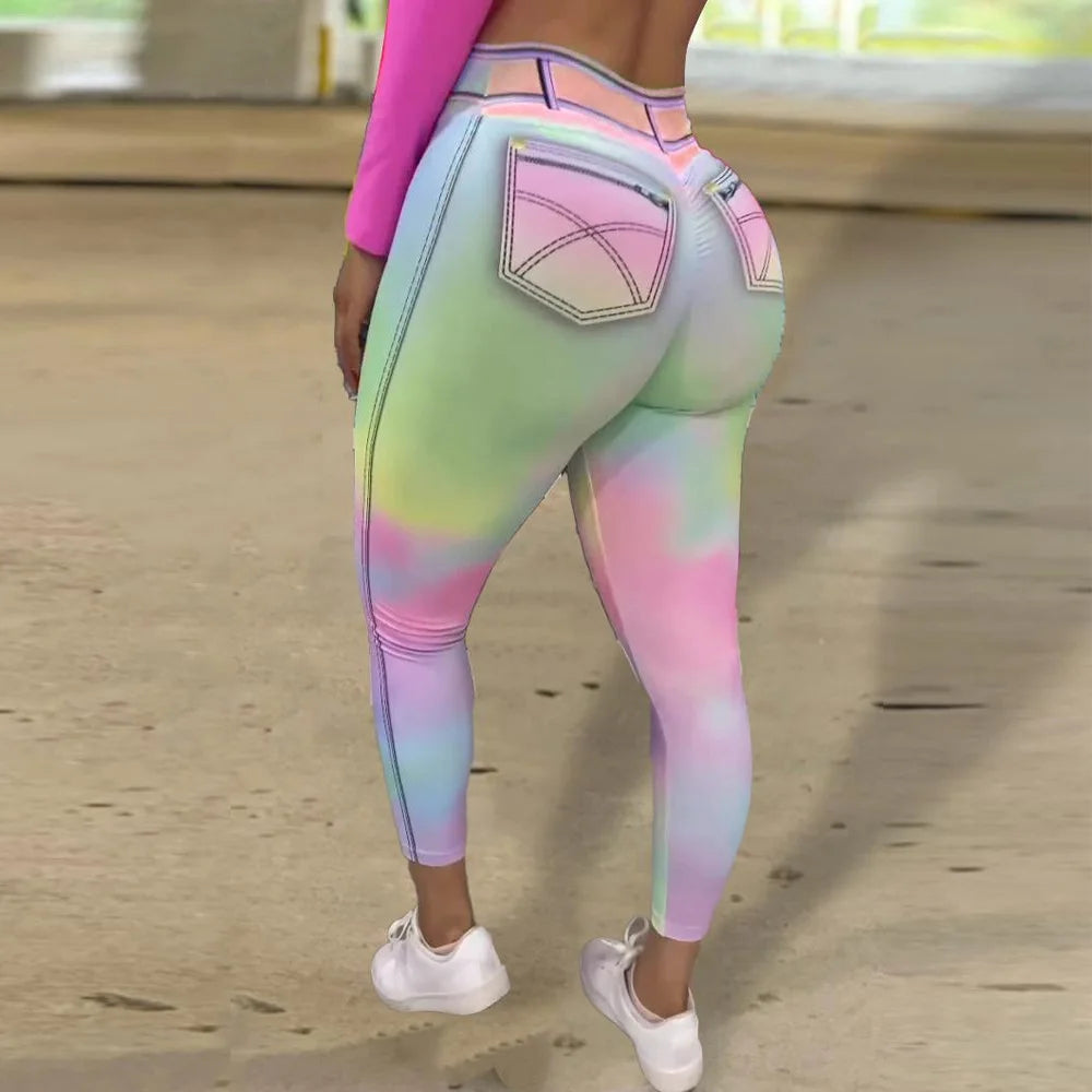 Women's High Waist Stretchy Athletic Leggings - Hiccupzz