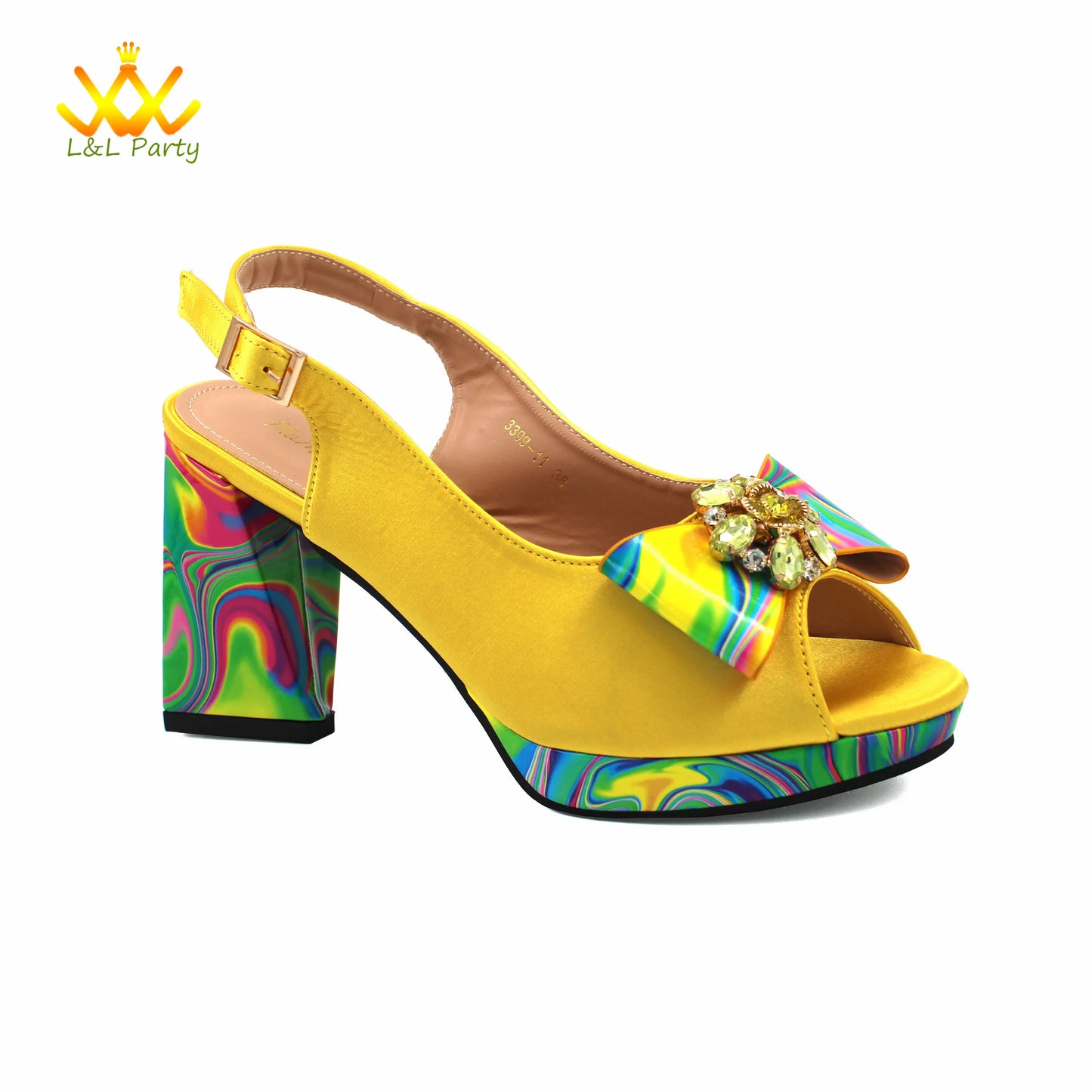 Appliques Specials Italian Design Nigerian Women Shoes Matching Bag Set in Red Color INS Hot Sale Sandals - Hiccupzz