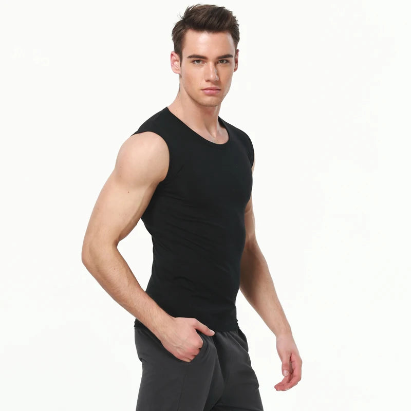 Men's Pure Cotton Sports Tank Top - Summer Sleeveless Fitness Shirt - Hiccupzz