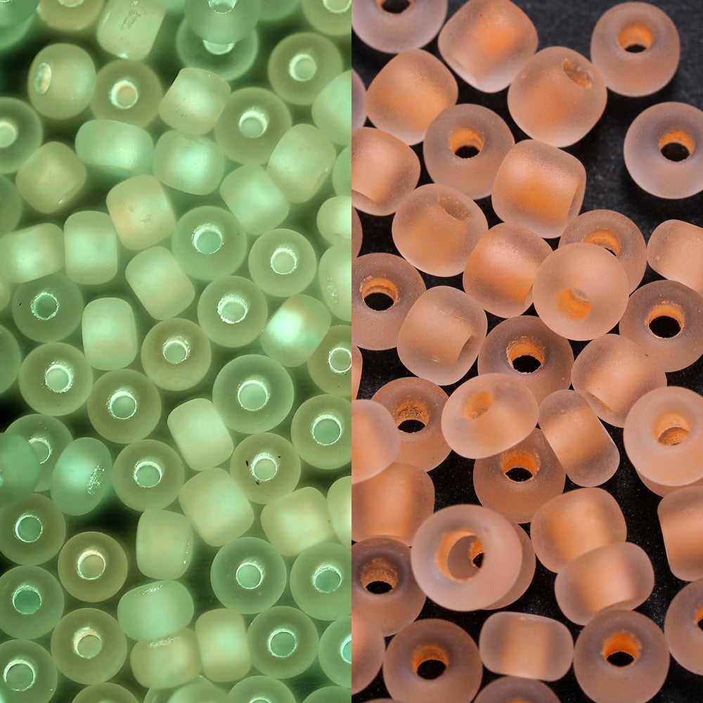 600pcs 3mm Luminous Glass Seed Beads Glow In The Dark for DIY Jewelry Marking - Hiccupzz