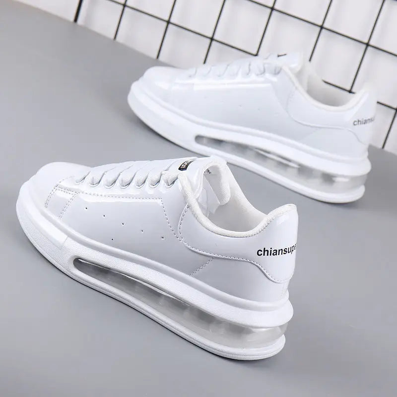 Red Glossy Casual Shoes – Breathable Sports Skateboard Shoes - Hiccupzz