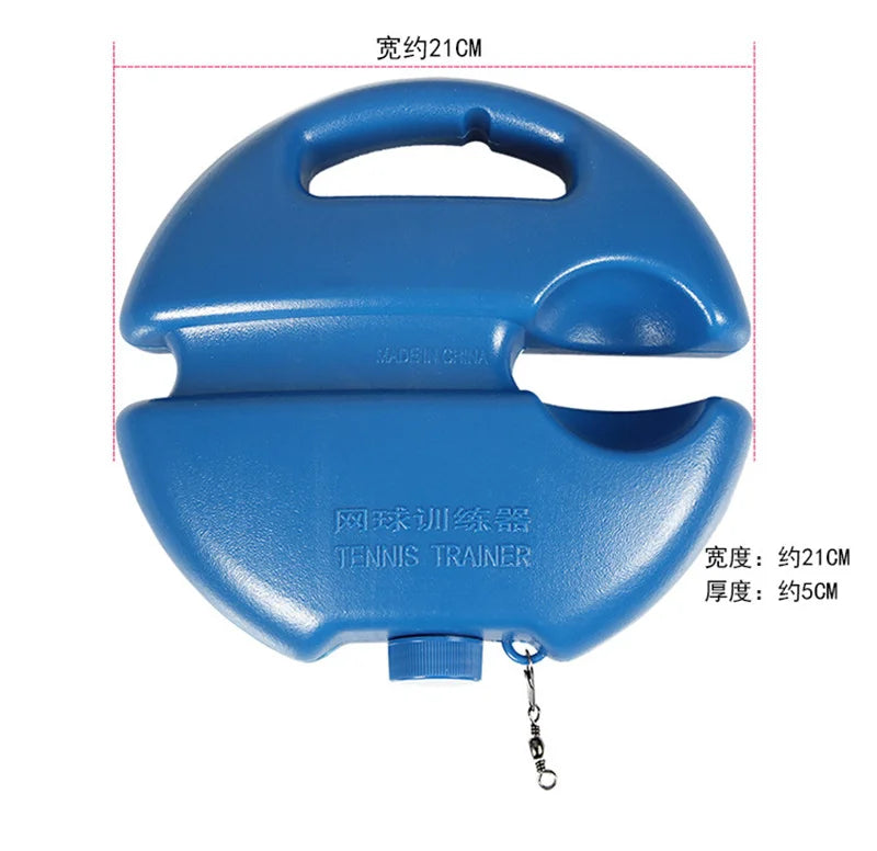 Heavy Duty Tennis Training Aids Base With Elastic Rope Ball Practice Self-Duty Rebound Tennis - Hiccupzz