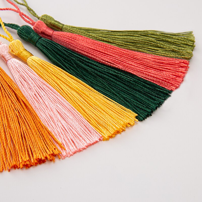 20pcs 80mm Bookmarks Hanging Rope Silk Tassel For Craft DIY Key Chain, Earring Hooks, Pendant, Jewelry Making - Hiccupzz