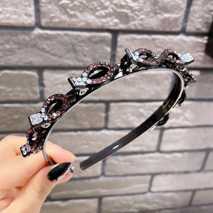 Fashion Pearl Non-Slip Rhinestone Hairbands - Hiccupzz