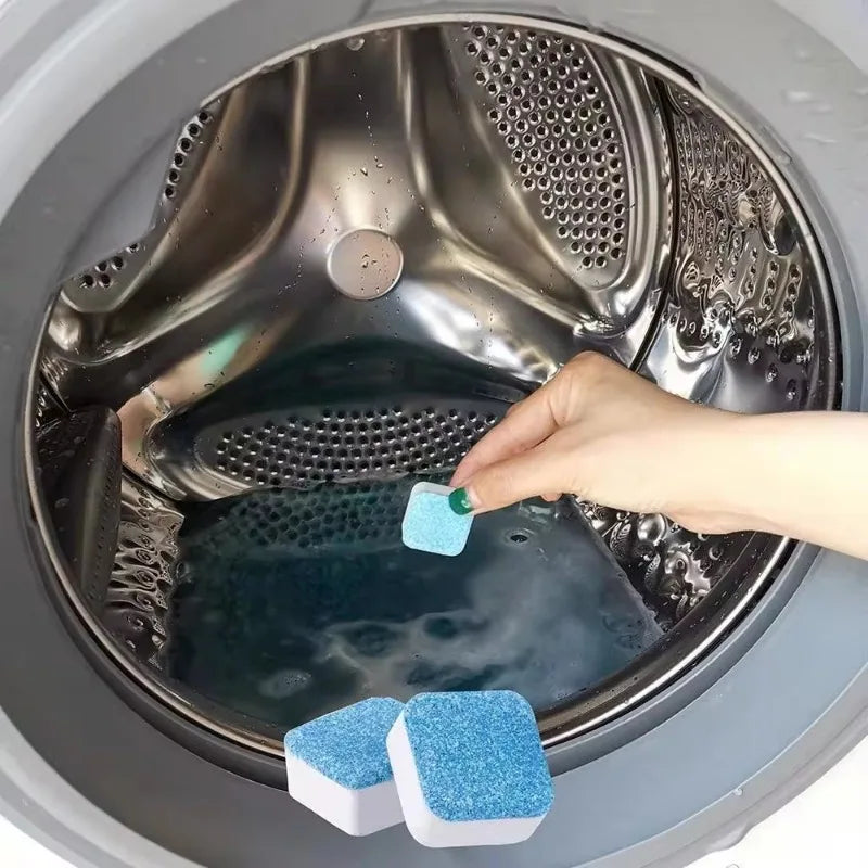 Detergent 4/8/12 PCS Household Cleaning Accessories Washing Machine Cleaning Tablets Effervescent Cleaning Tablets Cleaner For - Hiccupzz