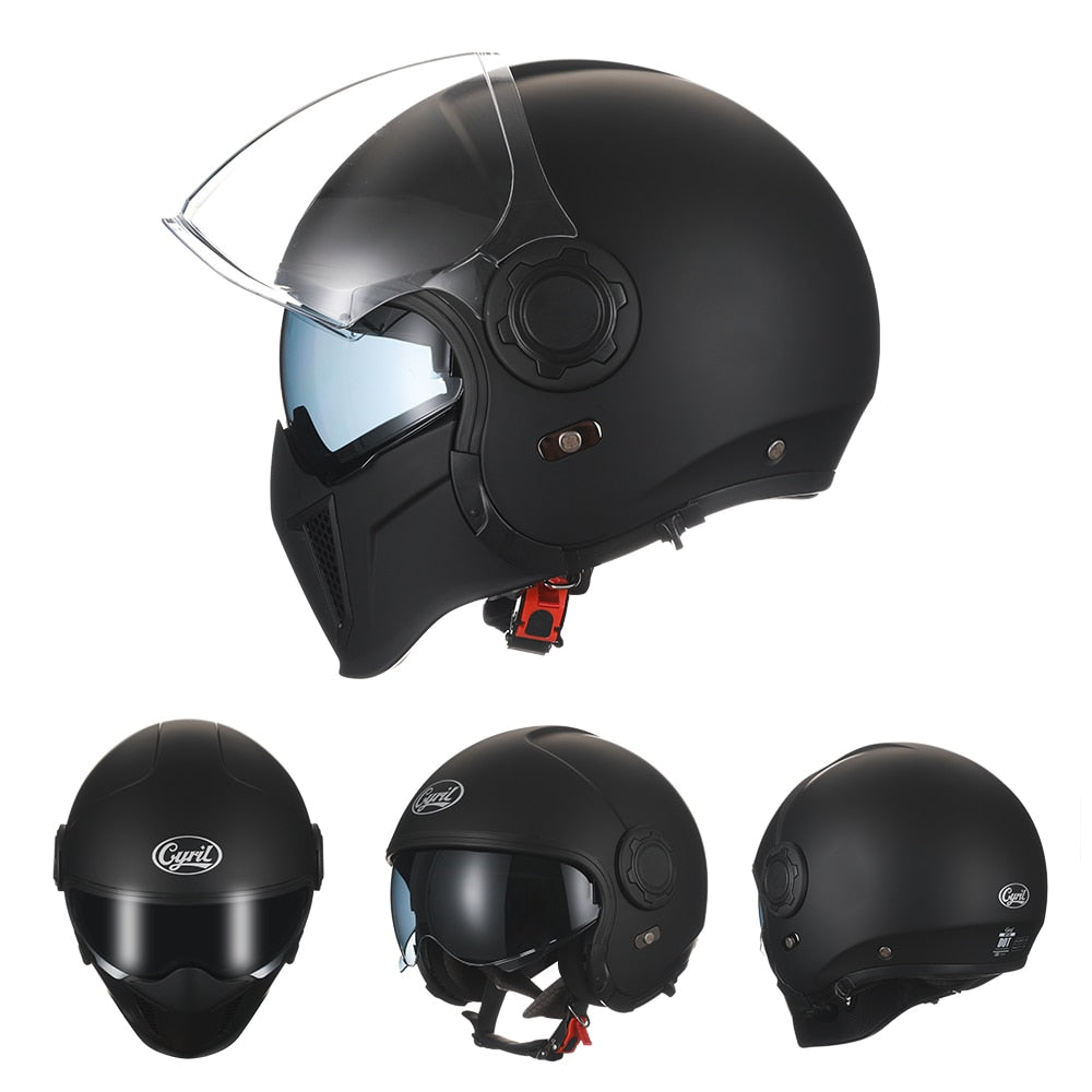 Modular Motorcycle Full Face Helmet DOT ECE Approved - Hiccupzz