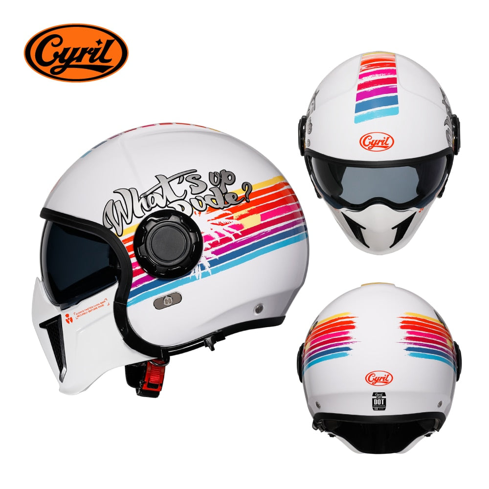 Modular Motorcycle Full Face Helmet DOT ECE Approved - Hiccupzz