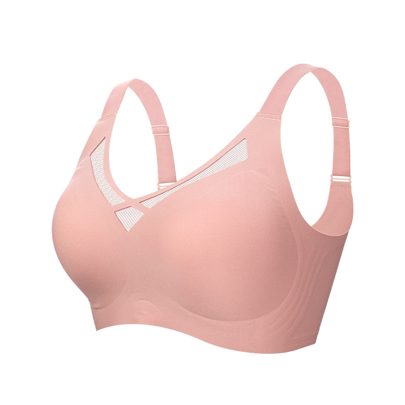 FallSweet Seamless Bras  for Women Comfort Wireless Bra Lightly Lined  Bralette with Removable Pad L to 3XL - Hiccupzz