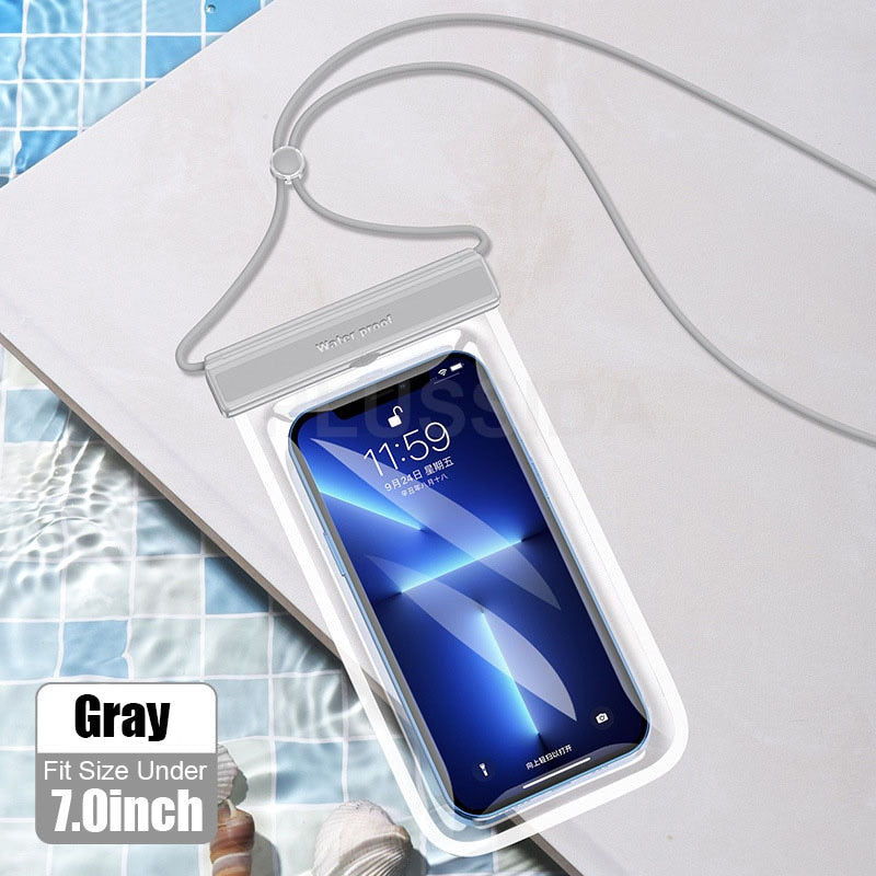 Waterproof Phone Case Under 7.0 inches For iPhone 13 14 Pro Max , Huawei, Xiaomi, Redmi, Note Samsung - Hiccupzz