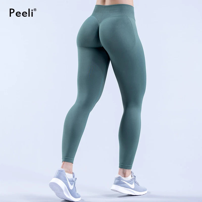 Impact Leggings Women Scrunch Butt Seamless Leggings High Waist Yoga Pants Workout Gym Leggings Fitness Booty Sports Tights - Hiccupzz