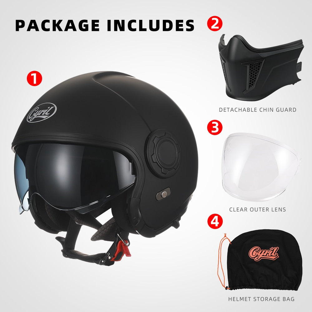 Modular Motorcycle Full Face Helmet DOT ECE Approved - Hiccupzz