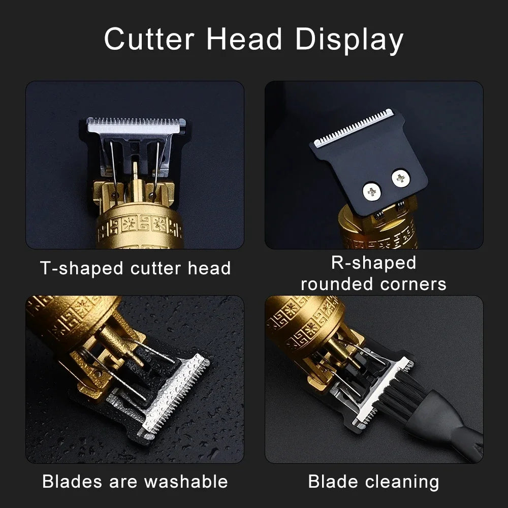 Professional Hair Cutting Machine Wireless Electric Hair Clipper Beard Shaver Men Hair Trimmer Barber For Men Haircut Style - Hiccupzz