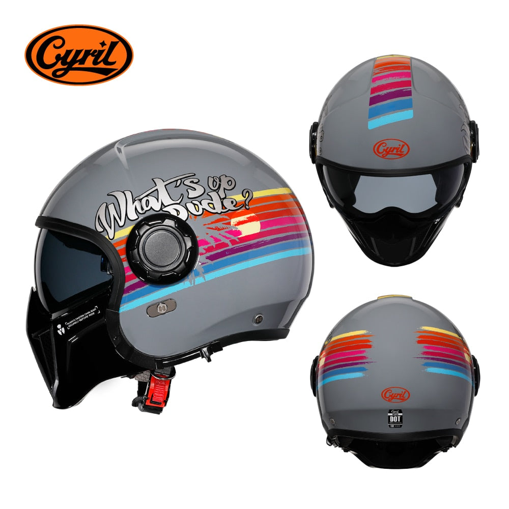 Modular Motorcycle Full Face Helmet DOT ECE Approved - Hiccupzz