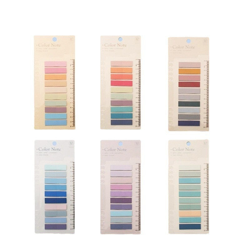 6 Series Color Self Adhesive Memo Pad Sticky Notes - Hiccupzz