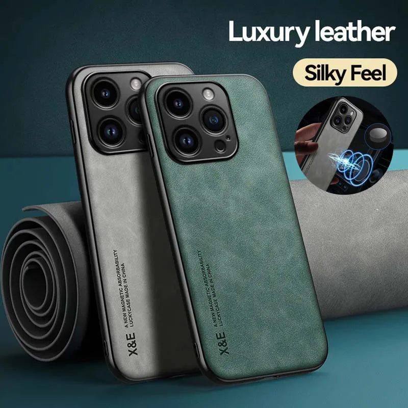 Case For iPhone 15 14 13 12 11 Pro Max Plus 12 13 Mini 8 7 SE X XS XR Luxury Protective Cover Car Holder Phone Coque Fundas - Hiccupzz