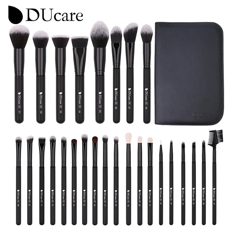 DUcare Professional Makeup Brush Set 10-32Pc Brushes Makeup Kit Synthetic Hair Foundation Power Eyeshadows Blending Beauty Tools - Hiccupzz
