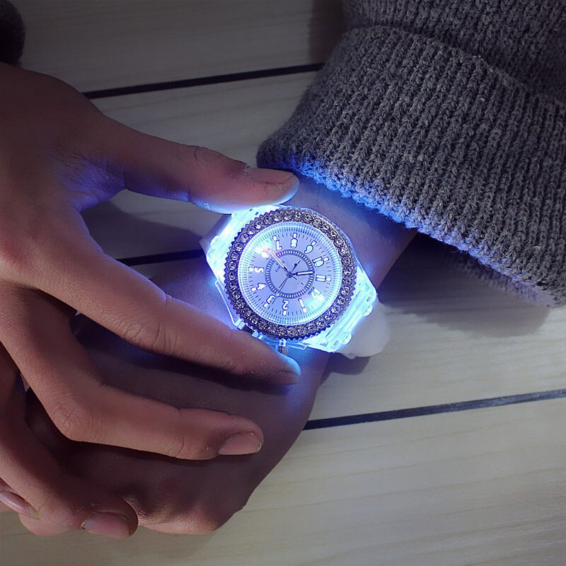 Flash Luminous Rhinestone Led Watch Trends for girls - Hiccupzz