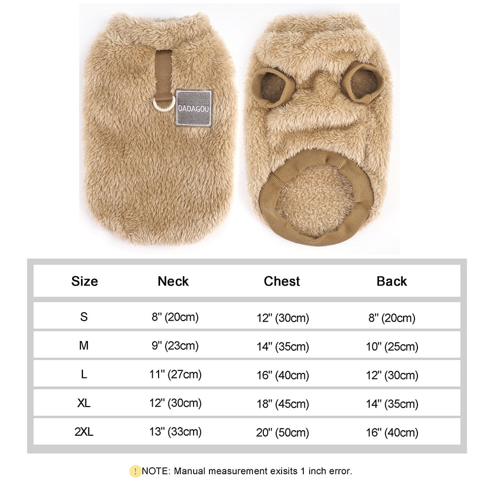 Soft Coral Fleece Pet Clothes Warm Dog Vest Coat Cute Puppy Sweater Cat Apparel For Chihuahua Yorkie Terrier Shih Tzu Pet Outfit - Hiccupzz