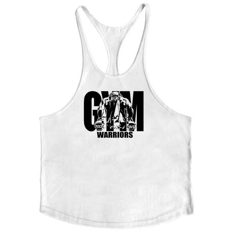 Men's Bodybuilding Tank - Cotton Sleeveless Gym Shirt - Hiccupzz