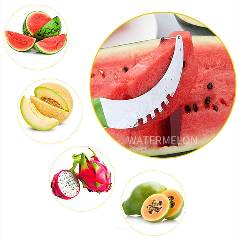 Stainless Steel  Watermelon Slicer Cutter - Hiccupzz