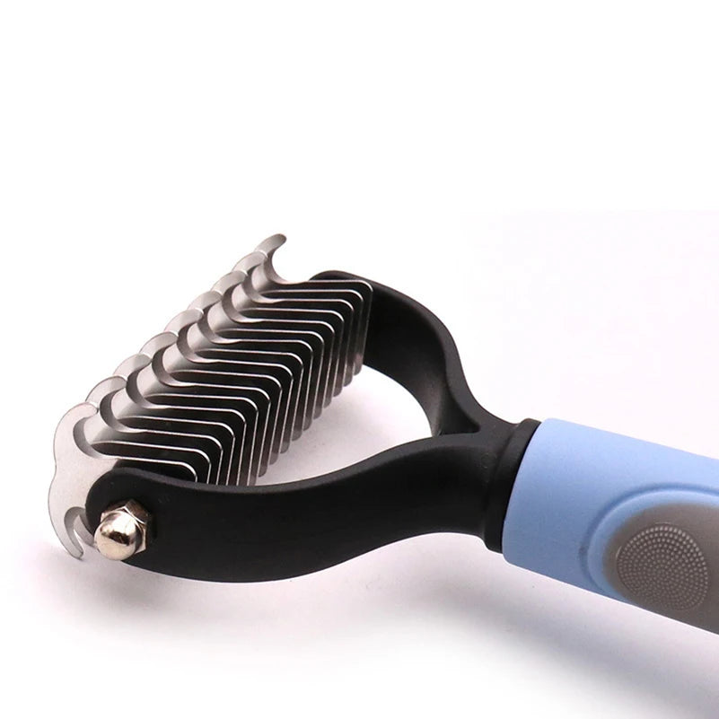 Professional Pet Deshedding Brush - Dog Hair Remover & Knot Cutter for Cats and Puppies | Grooming & Shedding Comb for Dogs - Hiccupzz