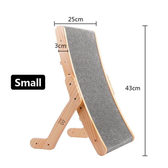 Wood Anti Cat Scratcher Cat Scratch Board Bed 3 In 1 Pad Vertical Pet Cat Toys Grinding Nail Scraper Mat Training Grinding Claw - Hiccupzz