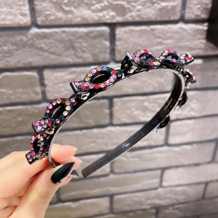 Fashion Pearl Non-Slip Rhinestone Hairbands - Hiccupzz