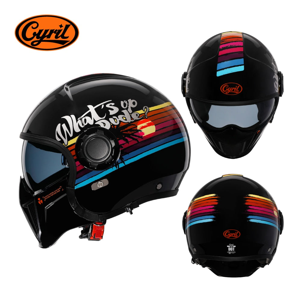 Modular Motorcycle Full Face Helmet DOT ECE Approved - Hiccupzz