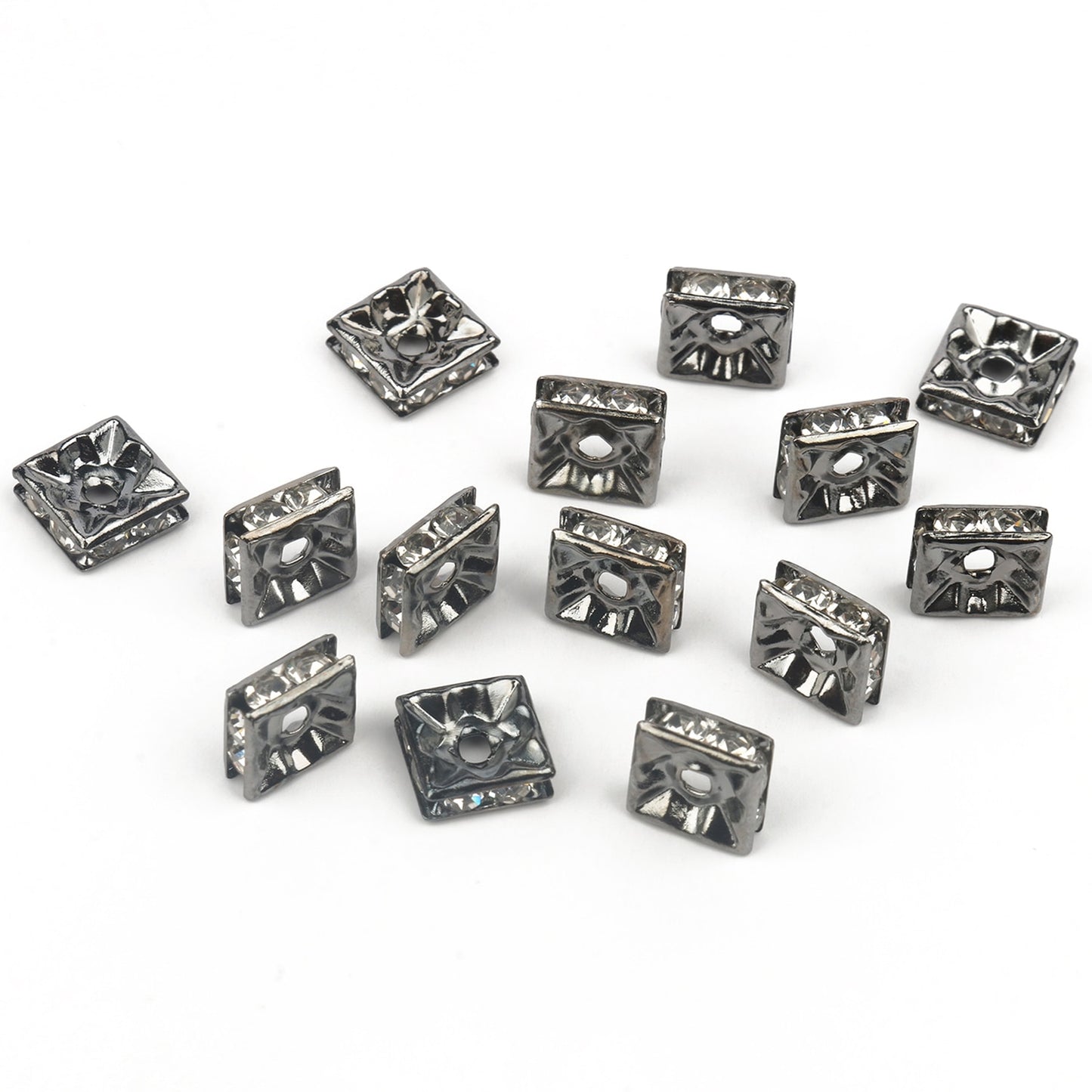 50pcs/lot Crystal Round Loose Spacer Beads for DIY Making Bracelet Necklace Accessories - Hiccupzz