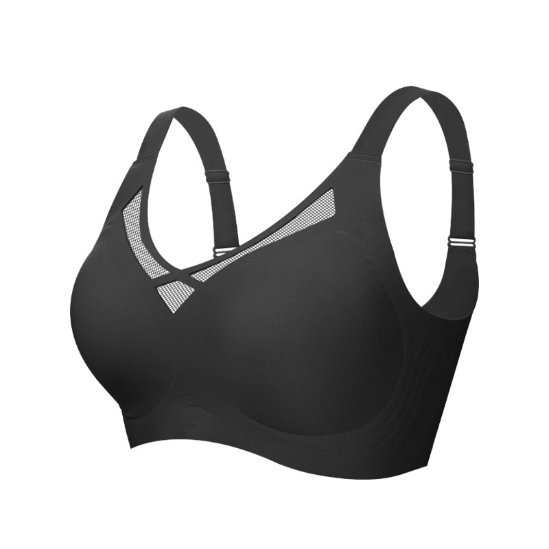 FallSweet Seamless Bras  for Women Comfort Wireless Bra Lightly Lined  Bralette with Removable Pad L to 3XL - Hiccupzz