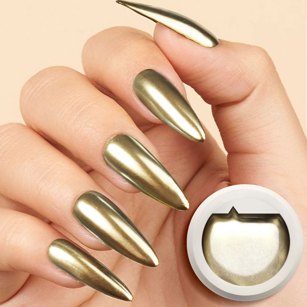 5ml New UV Metallic Gel Silver Gold Mirror Effect Reinforce Keep Nail C Arc UV Construction - Hiccupzz