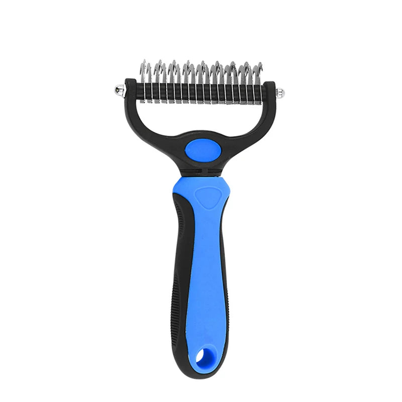 Professional Pet Deshedding Brush - Dog Hair Remover & Knot Cutter for Cats and Puppies | Grooming & Shedding Comb for Dogs - Hiccupzz