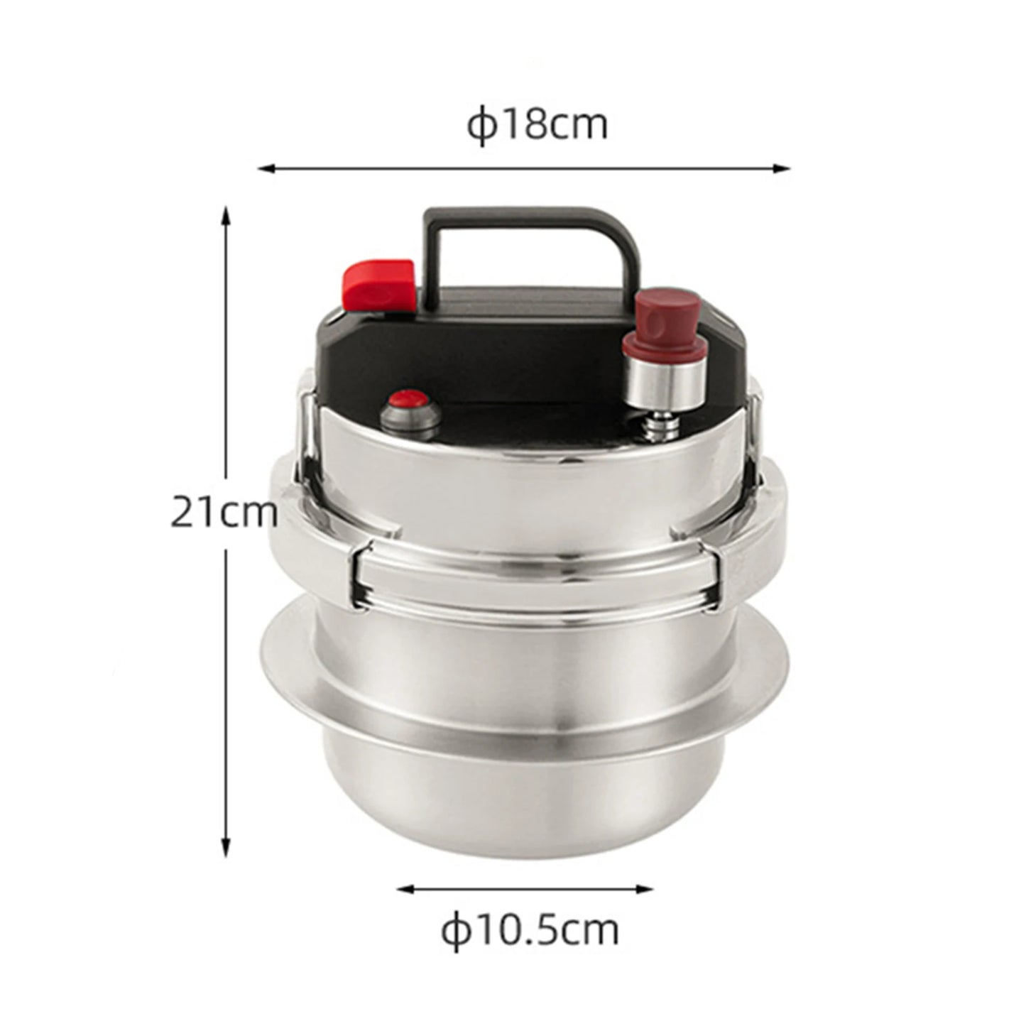Multifunctional Small Pressure Cooker Nonstick Kitchen Cooking Pot Rice Cooker 304 Stainless Steel 5-minute Quick Cooking Pot - Hiccupzz