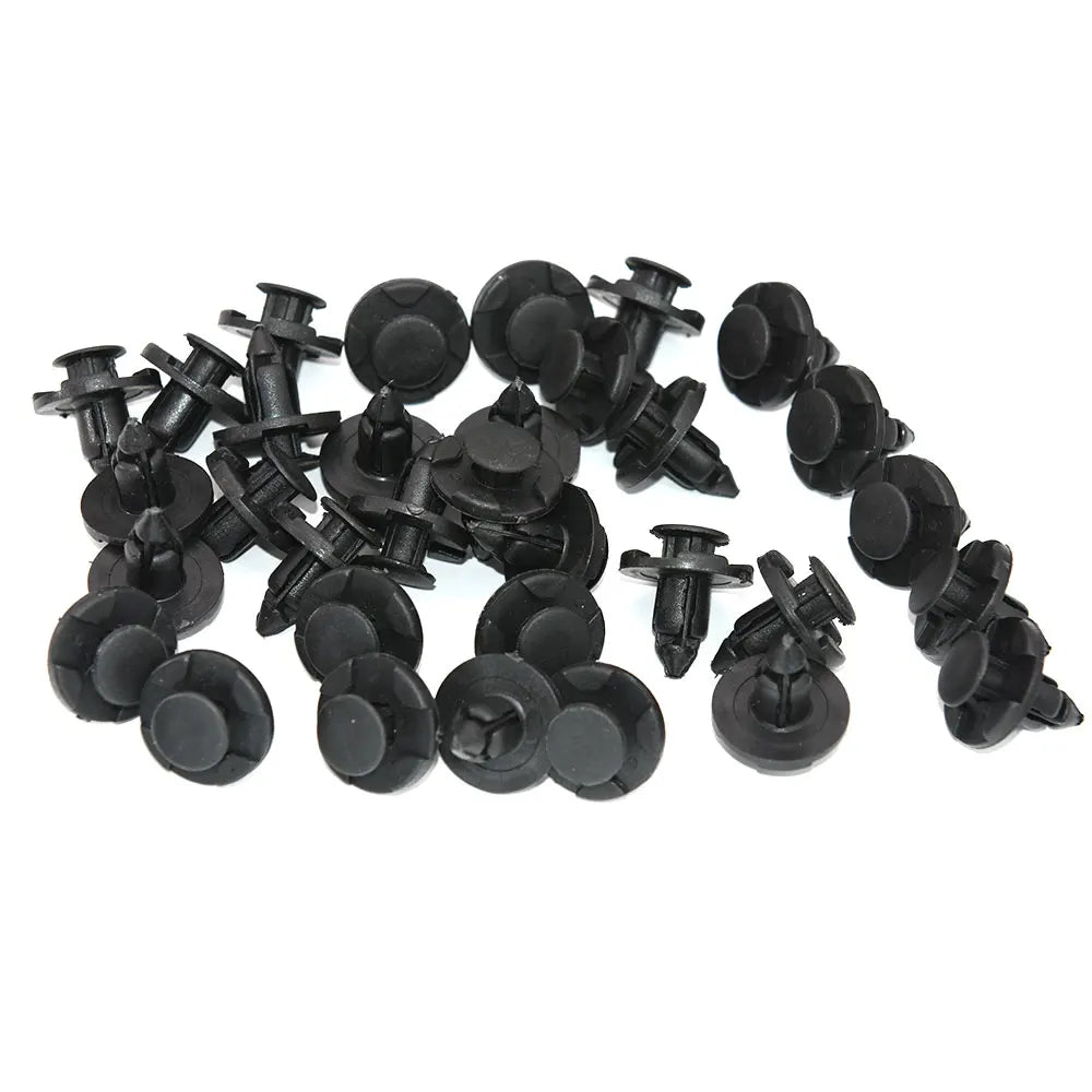 50 Pcs Auto Bumper Fender Push 8mm Rivet Retainer Plastic Car Fastener Clip for Universal Car Rivet Fasteners - Hiccupzz