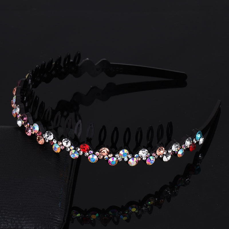 Fashion Pearl Non-Slip Rhinestone Hairbands - Hiccupzz
