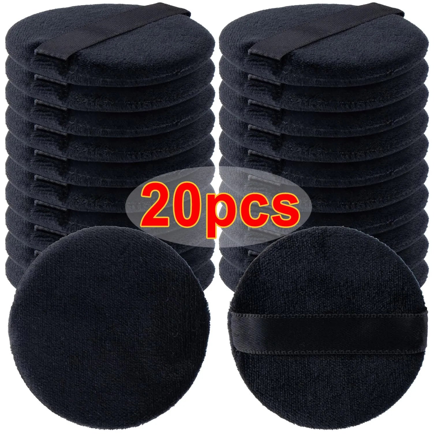 Wholesale Black Velet Powder Puffs with Box Makeup Sponges Wet Dry Use Setting Powder Pad Blush BB Cream Foundation Makeup Puff - Hiccupzz