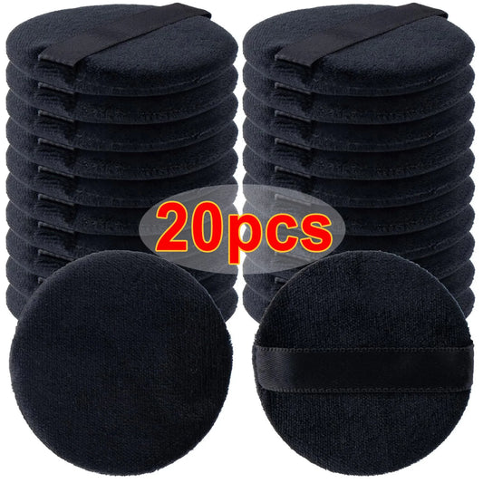 Wholesale Black Velet Powder Puffs with Box Makeup Sponges Wet Dry Use Setting Powder Pad Blush BB Cream Foundation Makeup Puff - Hiccupzz