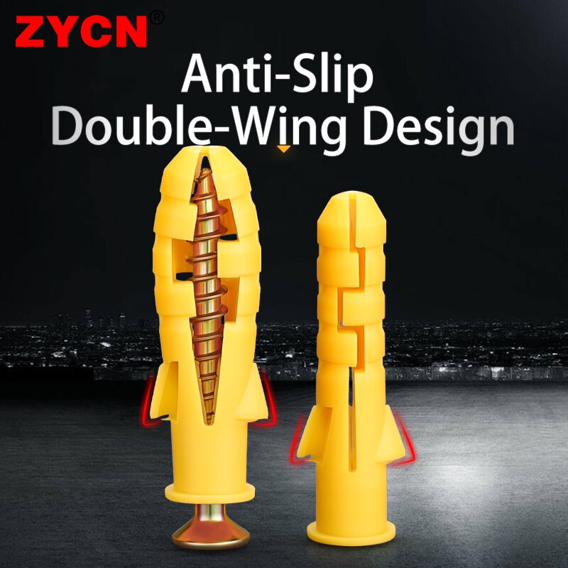 50 Set Small Yellow Croaker Wall Anchors Plugs - Hiccupzz