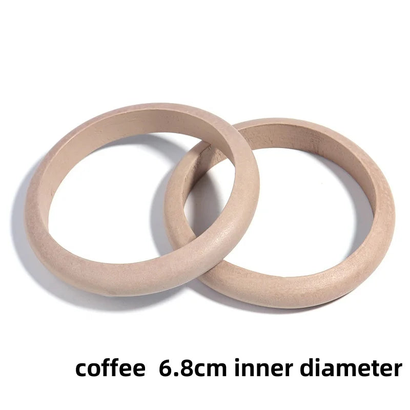 Elegant Natural Wood Square Bracelet for Women, Coffee Girl Jewelry, Geometric Wooden Bangles - Hiccupzz
