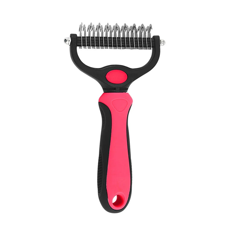 Professional Pet Deshedding Brush - Dog Hair Remover & Knot Cutter for Cats and Puppies | Grooming & Shedding Comb for Dogs - Hiccupzz