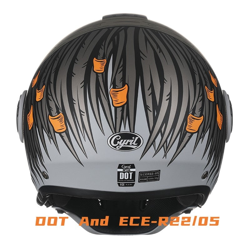 Modular Motorcycle Full Face Helmet DOT ECE Approved - Hiccupzz
